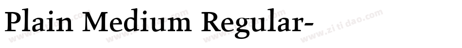 Plain Medium Regular字体转换